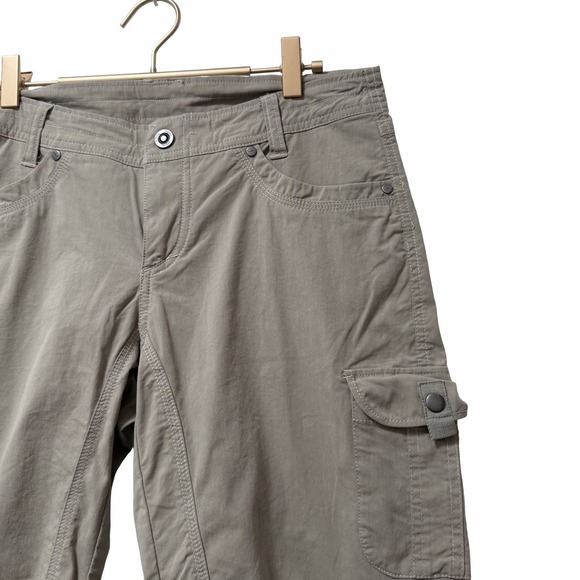 KUHL‎ Womens SPLASH 10'' Cargo UPF 50 Hiking Shorts Size 8 Gray Outdoor Gorpcore - Picture 2 of 8
